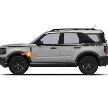 Topographic Side Stripes Vinyl Decals Kit for Musclecar horse Sport First Edition_3
