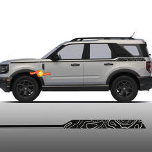 Topographic Side Stripes Vinyl Decals Kit for Musclecar horse Sport First Edition_4