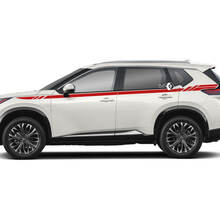Pair Nissan Rogue Side Up Door Stripes Sticker Decal Vinyl Graphic
 2