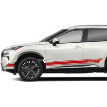 Pair Nissan Rogue Side Door Rocker Panel Stripes Sticker Decal Vinyl Graphic
 2