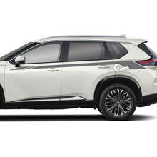 2x Nissan Rogue Side Up Door Stripes Sticker Decal Vinyl Graphic
 2