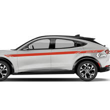 Pair Ford Mustang MACH-E MACH E Front Fender Top Line Stripes Side Door Decal vinyl stickers
 3