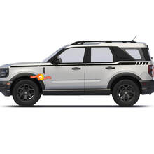 Pair of 2 Top Doors Side Stripe Decals Stickers for Ford Bronco
 2
