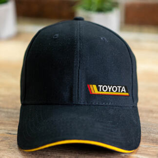 Toyota Retro Classic Stripe  Trucker Hat Embroidered Logo Baseball cap
