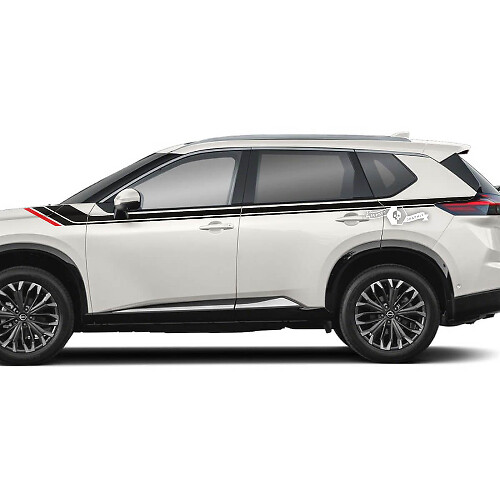 Pair Nissan Rogue Side Door Rear Fender Stripes Sticker Decal Vinyl Graphic 2 Colors
