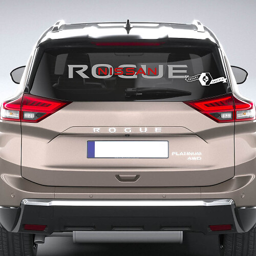 Rear Window Decal for Nissan Rogue Vinyl Sticker Graphic 2 Colours
