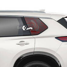 Nissan Rogue Side Rear Window Vinyl Decal Sticker Graphic
 2