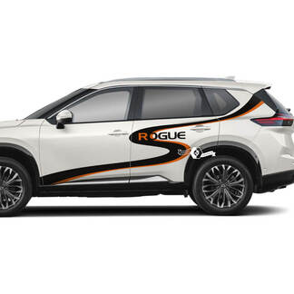 Nissan Rogue S Wave Side Doors Vinyl Decal Sticker Graphic
