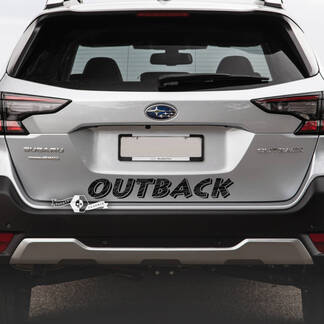 Subaru Outback Rear Topographic Map Vinyl Sticker Decal Graphic
 1