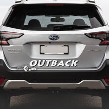 Suba Outback Rear Topographic Map Vinyl Sticker Decal Graphic
 2