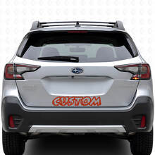 Forest Style Custom Text Trunk Door Vinyl Decal for Suba Outback_4
