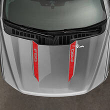Ford F-150 2021-2024 Wide Hood Spear Stripes Topographic Map Design Vinyl Stickers Decals
 2