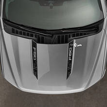 Ford F-150 2021-2024 Wide Hood Spear Stripes Topographic Map Design Vinyl Stickers Decals
 3