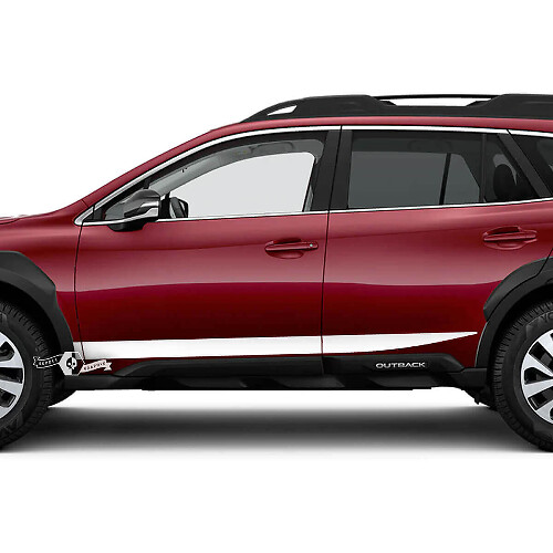 Sharped Side Stripes Vinyl Decal Kit for Subaru Outback