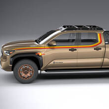 Toyota Tacoma Vintage Stripes for Trailhunter 2024 TRD PRO, SR5, PreRunner Decal Sticker
 5
