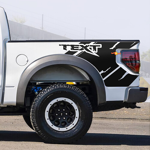 Ford Raptor SVT F150 Bedside Predator Vinyl Graphics Stickers Decals Install kit included
