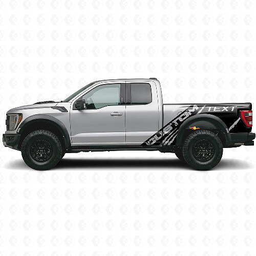 Predator Style Rear Side Vinyl Decals for Musclecar SVT 2010-2014