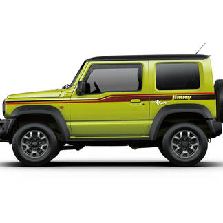 Suzuki JIMNY Side Stripes Doors decal sticker graphics with gradient
 1