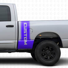 CastomLettering Rear Side Stripe Vinyl Decal Kit For Dodge Ram Power Wagon_2
