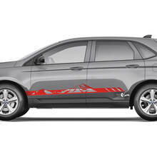 2x Side Mountains Ford Edge Doors Vinyl Stripes body decal vinyl graphics sticker 3
 2