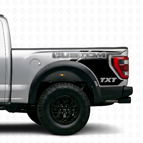 Raptor Style Rear Fender Vinyl Decals For Musclecar F-150