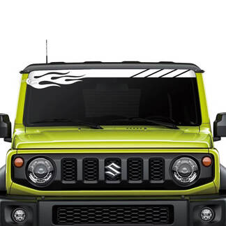 Suzuki JIMNY Windshield Flame decal sticker graphics
 1