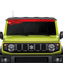 Suzuki JIMNY Windshield Flame decal sticker graphics
 2