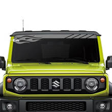 Suzuki JIMNY Windshield Flame decal sticker graphics
 3