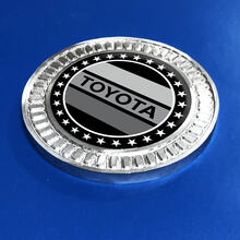 3D Badge Toyota Vintage Stars TRD Metal Aluminum Emblem
 2