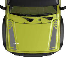 Flag Checkered Racing Bonnet Stripe Decal Sticker Graphics 2 For Suzuki JIMNY 3