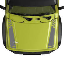 Suzuki JIMNY Hood Stripes Checkered Flag decal sticker graphics
 3