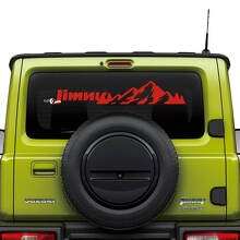 Montagnes Lettrage Autocollant Graphique Pour Vitre Arrière Suzuki JIMNY 2
