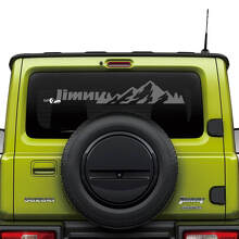 Montagnes Lettrage Autocollant Graphique Pour Vitre Arrière Suzuki JIMNY 3
