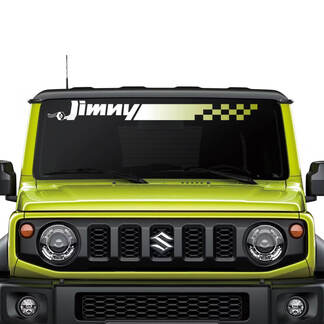 Suzuki JIMNY Checkered Flag Gradient Windshield decal sticker graphics
 1