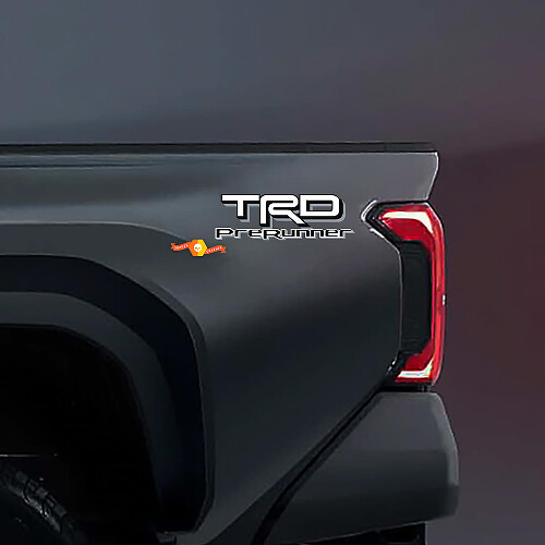 TRD PreRunner Bed Side Vinyl Decals Pair for Toyota Truck