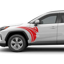 Side Front Tribal Graphics Sticker Kit fits Toyota RAV4 vinyl decal
 4