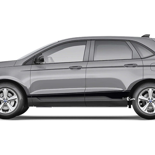 2x Side Rocker Panel Musclecar Edge Doors Vinyl Racing Stripes body decal vinyl graphics sticker
 1