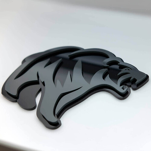 Angry Grizzly Bear 3D Fender Badge Emblem 