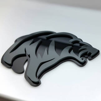 Angry Grizzly Bear Custom 3D Badge Fender Badges Emblem
 1