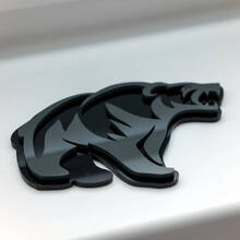 Angry Grizzly Bear Custom 3D Badge Fender Badges Emblem
 6