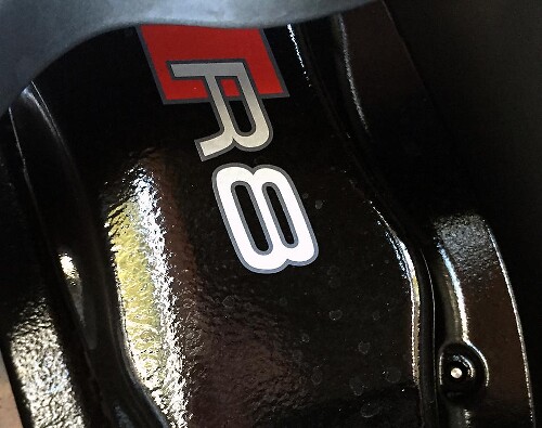 R8 Badge Brake Caliper Vinyl Decal Sticker for Audi R8