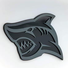 Shark 3D Fender Badge Emblem_6