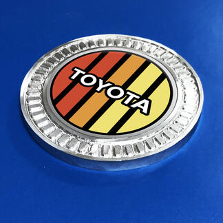 3D Badge Toyota Vintage TRD Retro Heritage Racing Stripes Metal Aluminum Emblem
 1