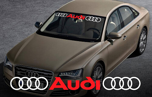 AUDI windshield window front decal #2 sticker for A4 A5 A6 A8 S4 S5 S8 Q5 Q7 TT RS 4 RS8
