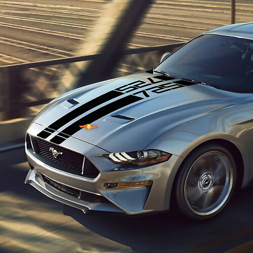 Hood Decals Stripes Mustang Rocket v8 725 for Ford Mustang vinyl decals stickers
