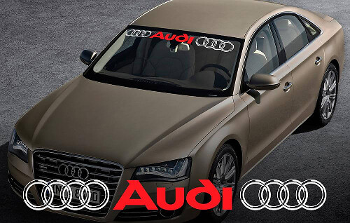 AUDI windscreen front window decal #3 sticker for A4 A5 A6 A8 S4 S5 S8 Q5 Q7 TT RS 4 RS8
