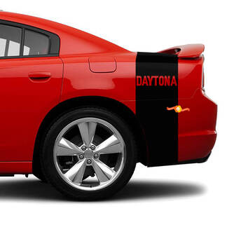 Tailband Daytona Rear Stripes Vinyl Decals Graphics fit to 2014 Dodge Charger Daytona

