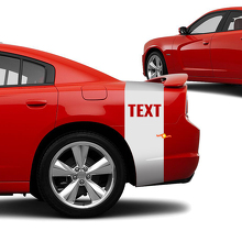 Custom Tailband Rear Stripes Vinyl Decals Kit for Dodge Charger Daytona_2