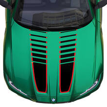 Dual Strobe Hood and Trunk Stripes Vinyl Decal Kit for BMW M3 G80 M4 G82 G83_2