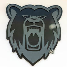 Angry Grizzly Bear Custom 3D Badge Fender Badges Emblem 2
 6